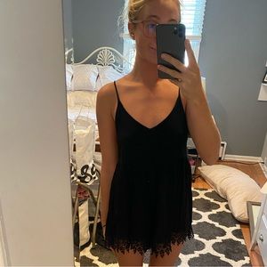 Boho beach girly black romper